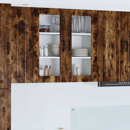 Kitchen Cabinet Smoked Oak 80 x 31 x 80 cm Engineered Wood