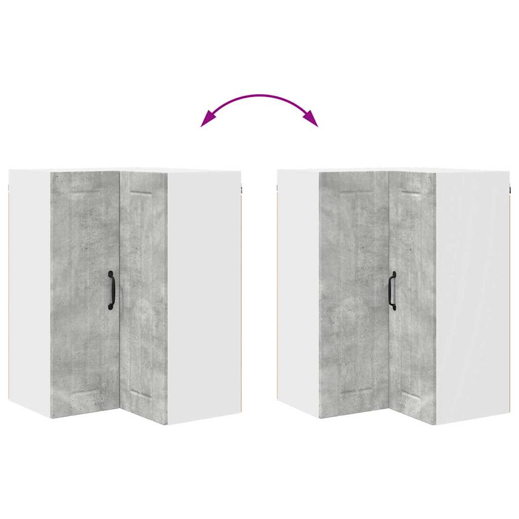 Kitchen Cabinet Concrete Grey 57 x 57 x 80 cm Engineered Wood