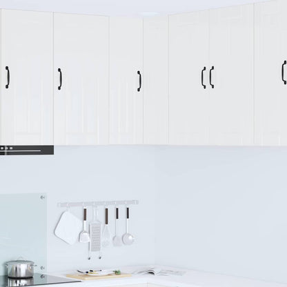 Kitchen Cabinet with Shelf High Gloss White 57 x 57 x 80 cm