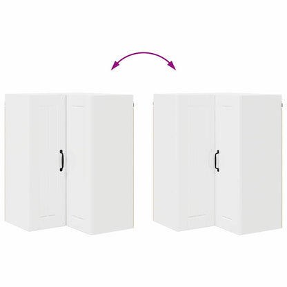 Kitchen Cabinet with Shelf High Gloss White 57 x 57 x 80 cm