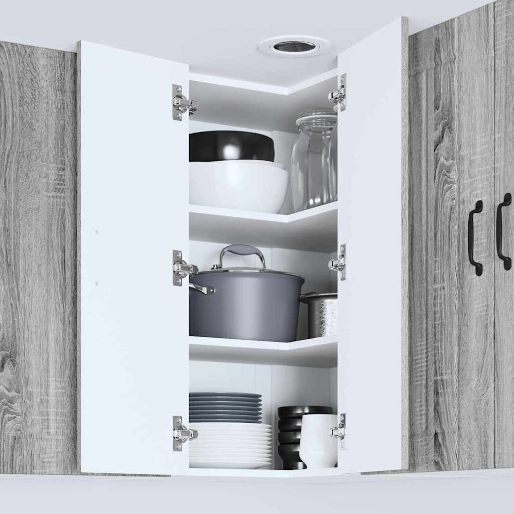 Kitchen Cabinet Grey Sonoma 57 x 57 x 80 cm Engineered Wood