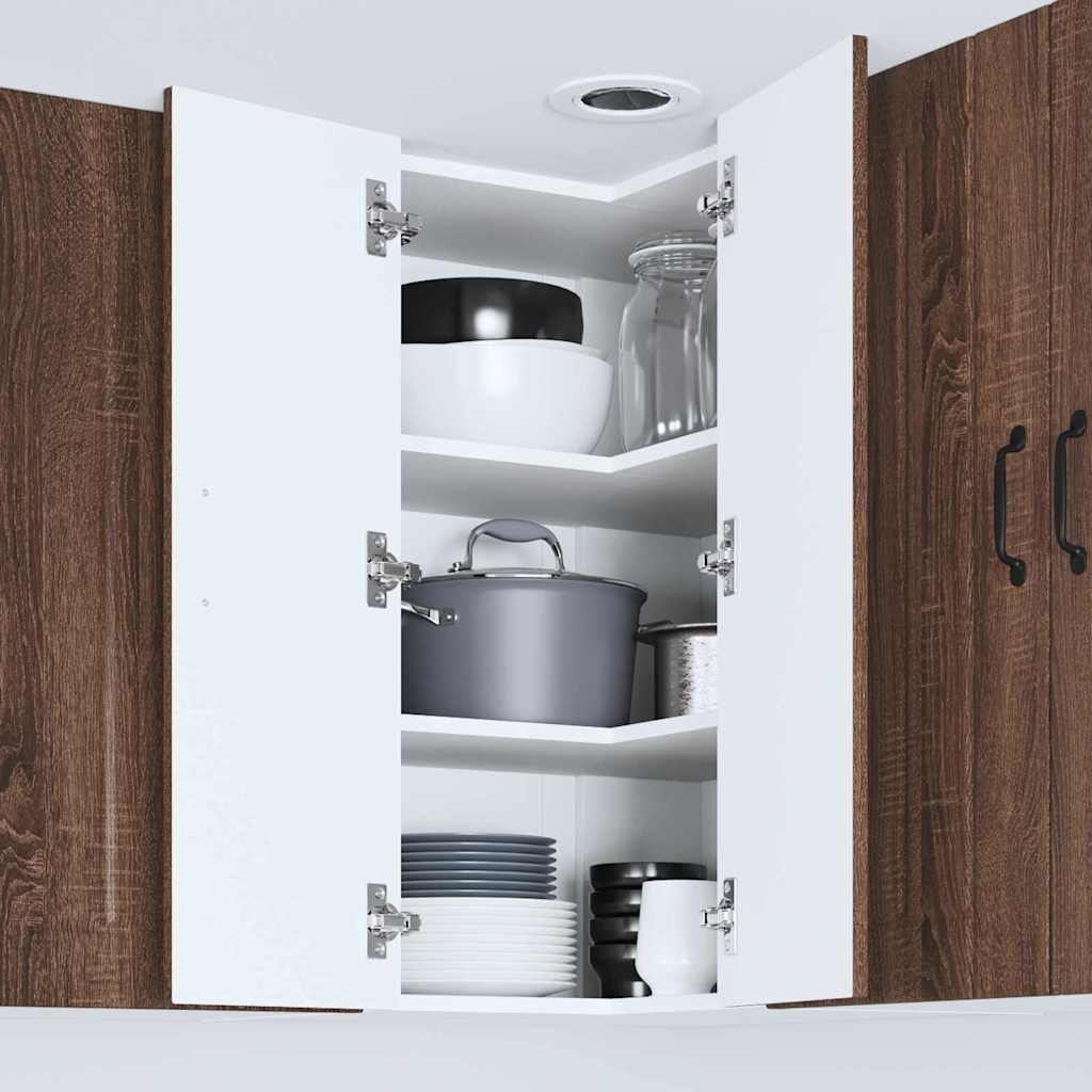 Kitchen Cabinet Brown Oak 57 x 57 x 80 cm Engineered Wood