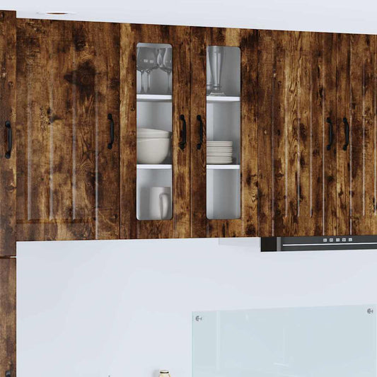 Kitchen Cabinet Smoked Oak 60 x 31 x 80 cm Engineered Wood
