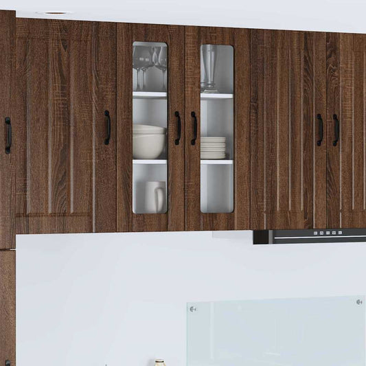 Kitchen Cabinet Brown Oak 60 x 31 x 80 cm Engineered Wood