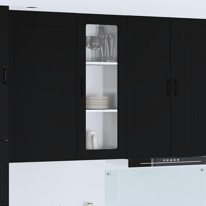 Kitchen Cabinet Black 40 x 31 x 100 cm Engineered Wood