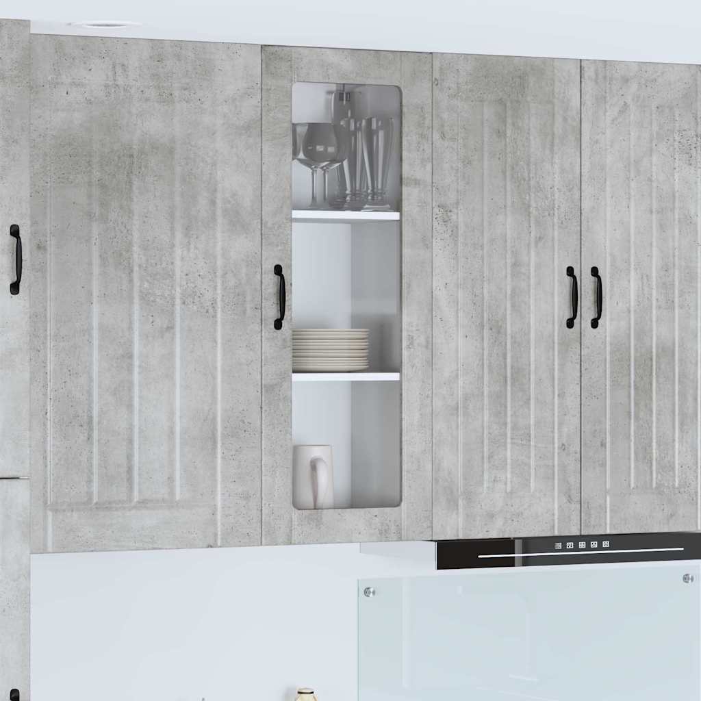 Kitchen Cabinet Concrete Grey 40 x 31 x 100 cm Engineered Wood