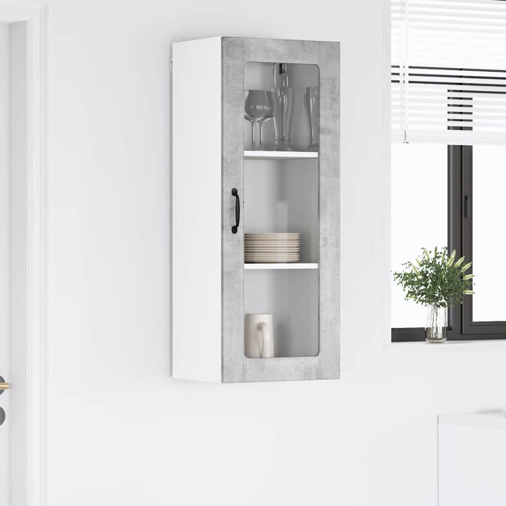 Kitchen Cabinet Concrete Grey 40 x 31 x 100 cm Engineered Wood