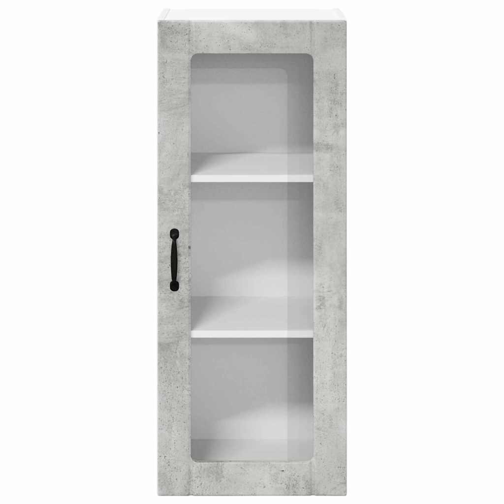 Kitchen Cabinet Concrete Grey 40 x 31 x 100 cm Engineered Wood