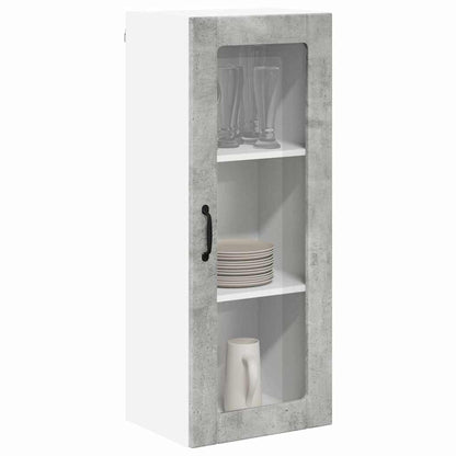 Kitchen Cabinet Concrete Grey 40 x 31 x 100 cm Engineered Wood