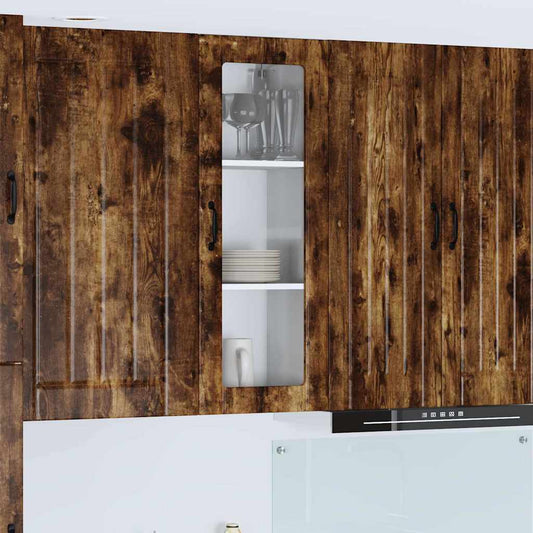 Kitchen Cabinet Smoked Oak 40 x 31 x 100 cm Engineered Wood