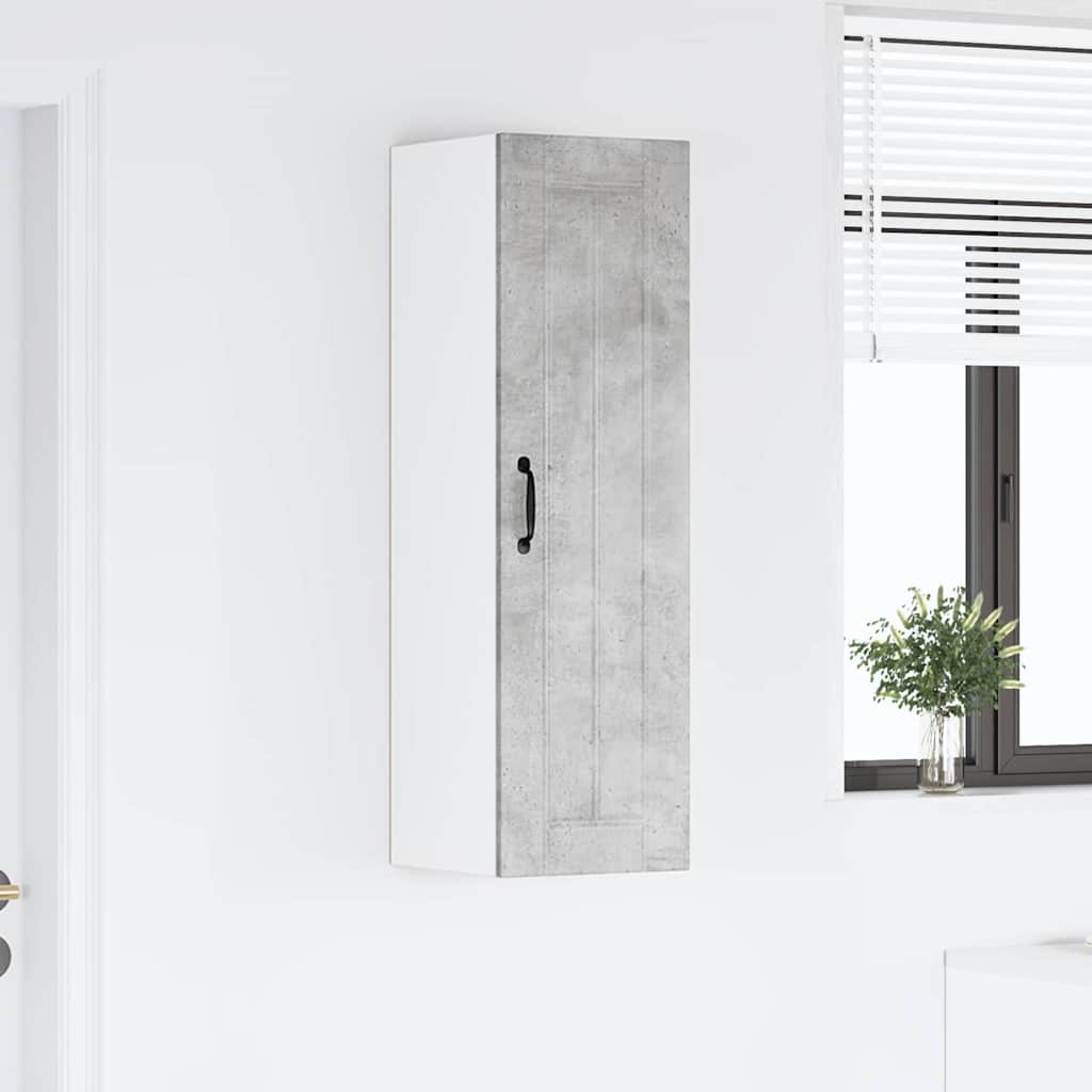 Kitchen Cabinet Concrete Grey 30 x 31 x 100 cm Engineered Wood