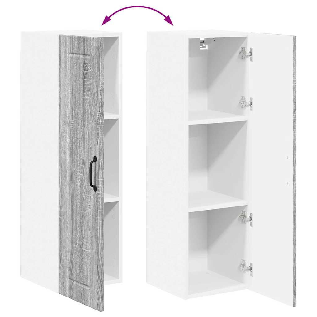 Kitchen Cabinet Grey Sonoma 30 x 31 x 100 cm Engineered Wood