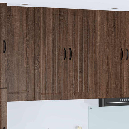 Kitchen Wall Cabinet Brown Oak 80 x 31 x 100 cm Engineered Wood