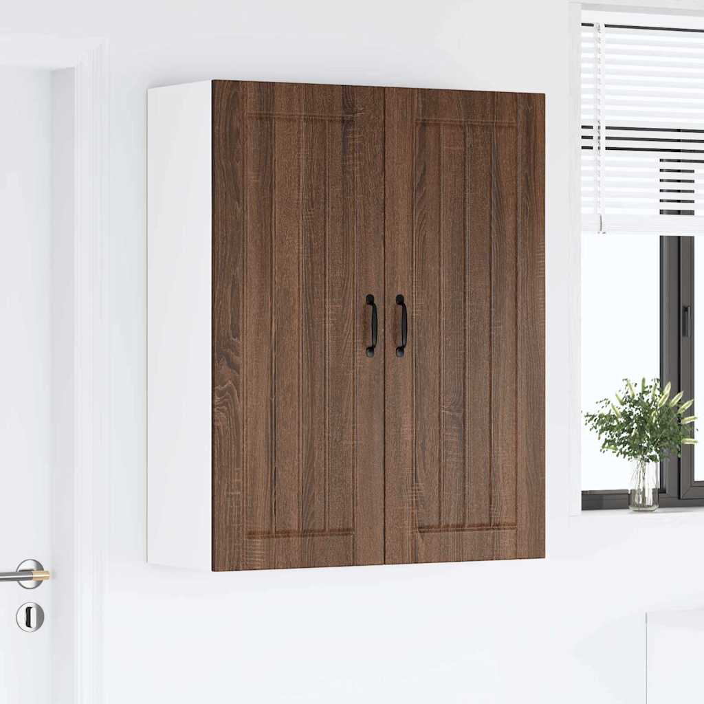 Kitchen Wall Cabinet Brown Oak 80 x 31 x 100 cm Engineered Wood