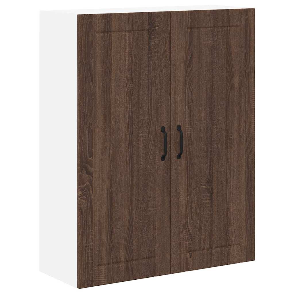 Kitchen Wall Cabinet Brown Oak 80 x 31 x 100 cm Engineered Wood