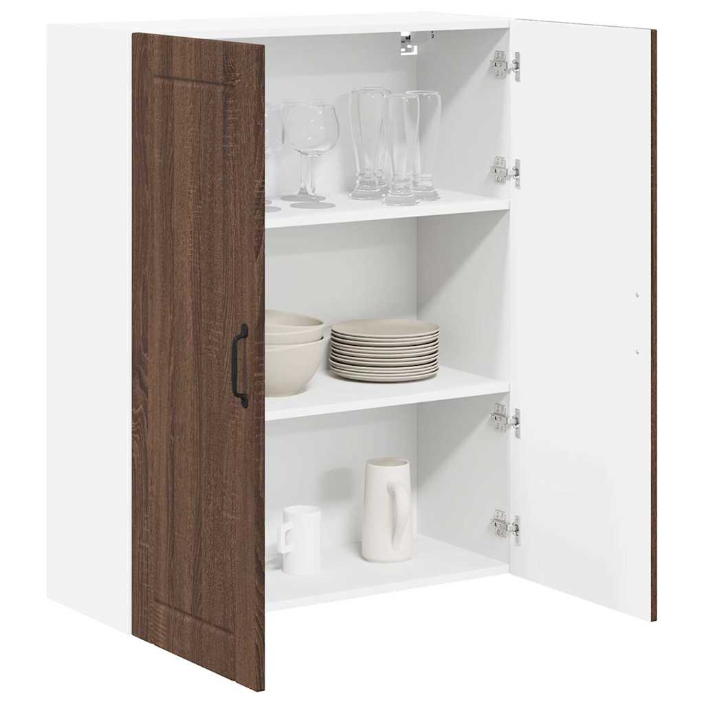Kitchen Wall Cabinet Brown Oak 80 x 31 x 100 cm Engineered Wood