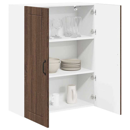Kitchen Wall Cabinet Brown Oak 80 x 31 x 100 cm Engineered Wood