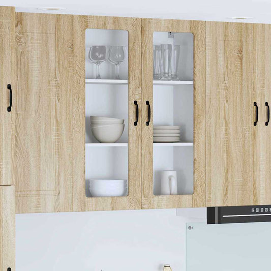 Kitchen Wall Cabinet with Shelf Sonoma Oak 80 x 31 x 100 cm