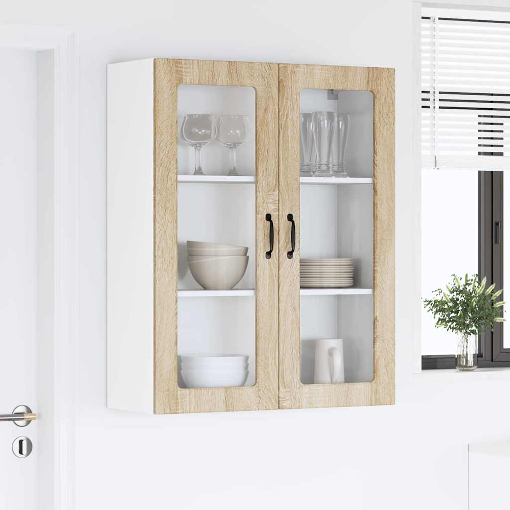 Kitchen Wall Cabinet with Shelf Sonoma Oak 80 x 31 x 100 cm