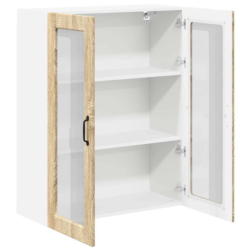 Kitchen Wall Cabinet with Shelf Sonoma Oak 80 x 31 x 100 cm