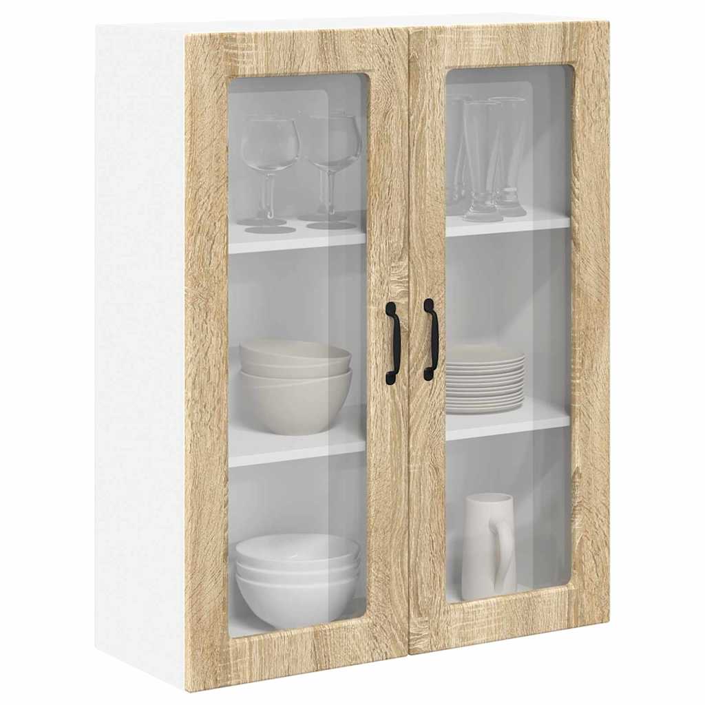 Kitchen Wall Cabinet with Shelf Sonoma Oak 80 x 31 x 100 cm