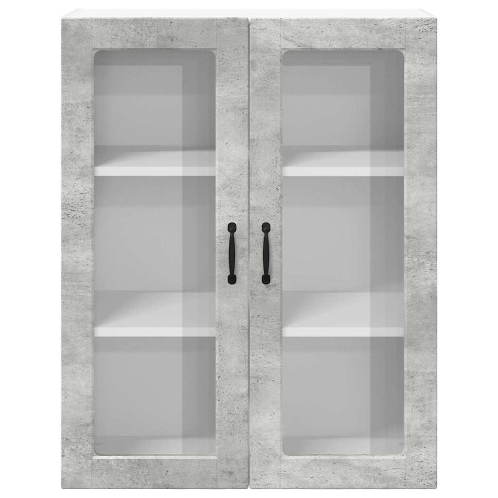 Kitchen Wall Cabinet with Shelf Concrete Grey 80 x 31 x 100 cm