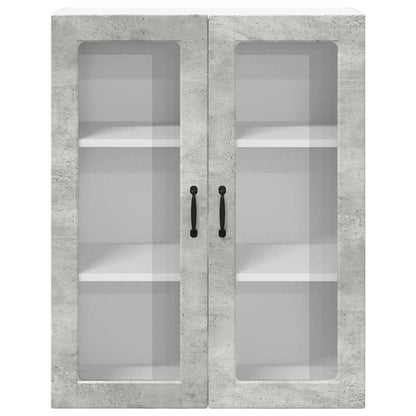Kitchen Wall Cabinet with Shelf Concrete Grey 80 x 31 x 100 cm