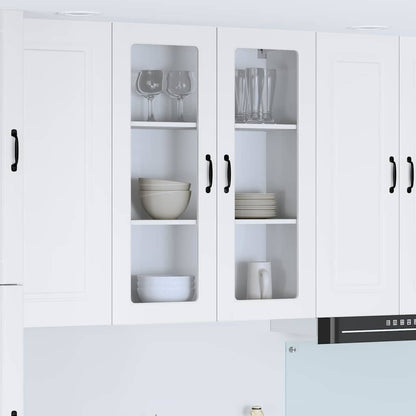 Kitchen Wall Cabinet High Gloss White 80 x 31 x 100 cm
