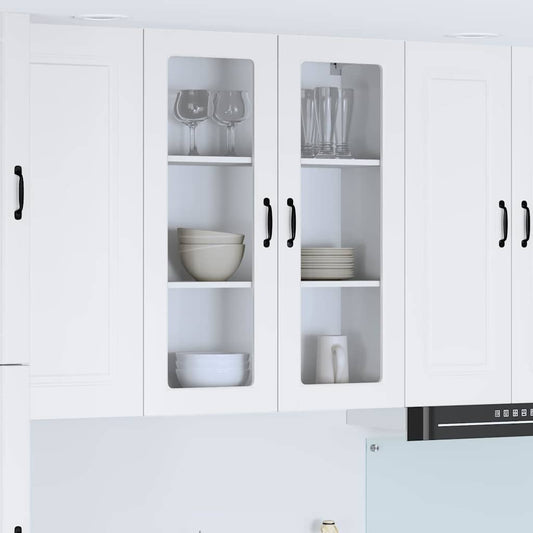 Kitchen Wall Cabinet High Gloss White 80 x 31 x 100 cm