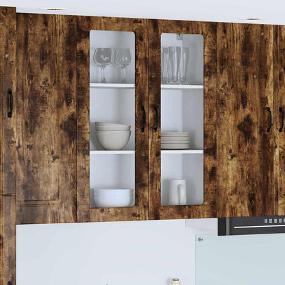 Kitchen Wall Cabinet with Shelf Smoked Oak 80 x 31 x 100 cm