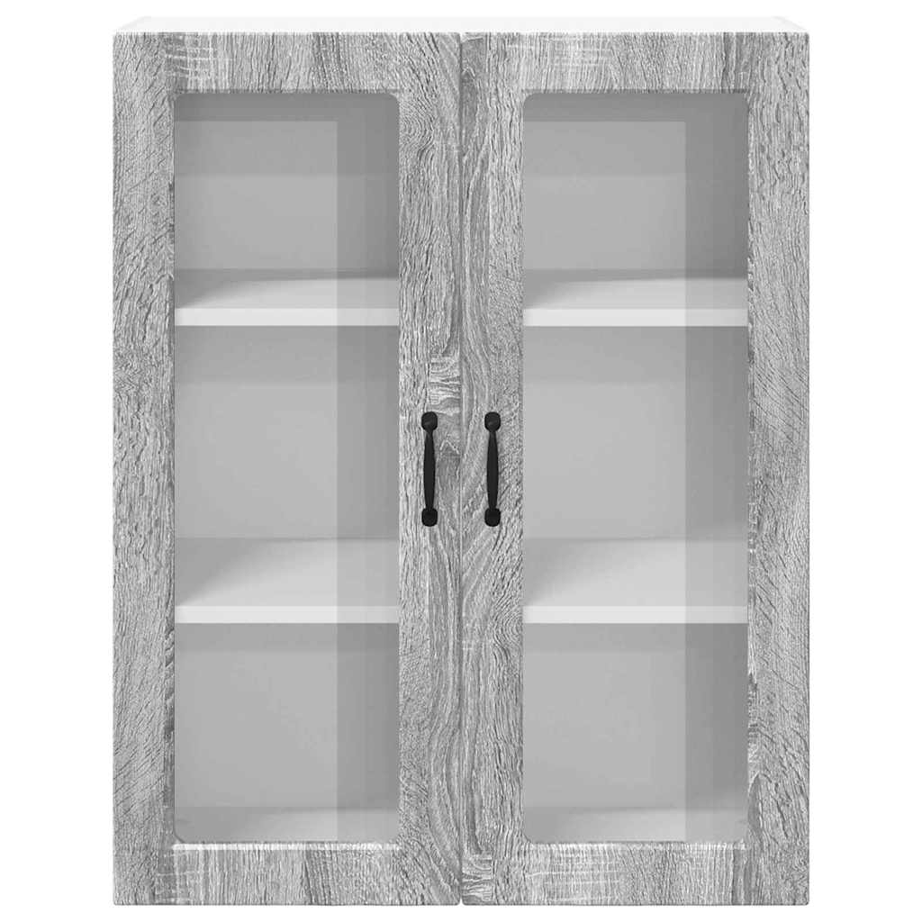 Kitchen Wall Cabinet with Shelf Grey Sonoma 80 x 31 x 100 cm