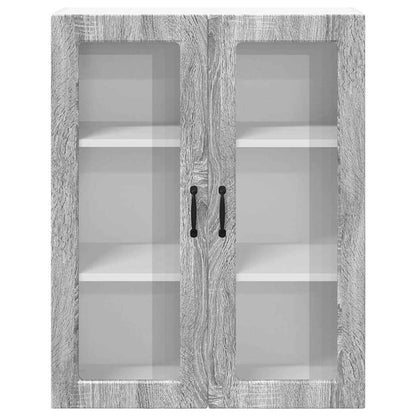 Kitchen Wall Cabinet with Shelf Grey Sonoma 80 x 31 x 100 cm