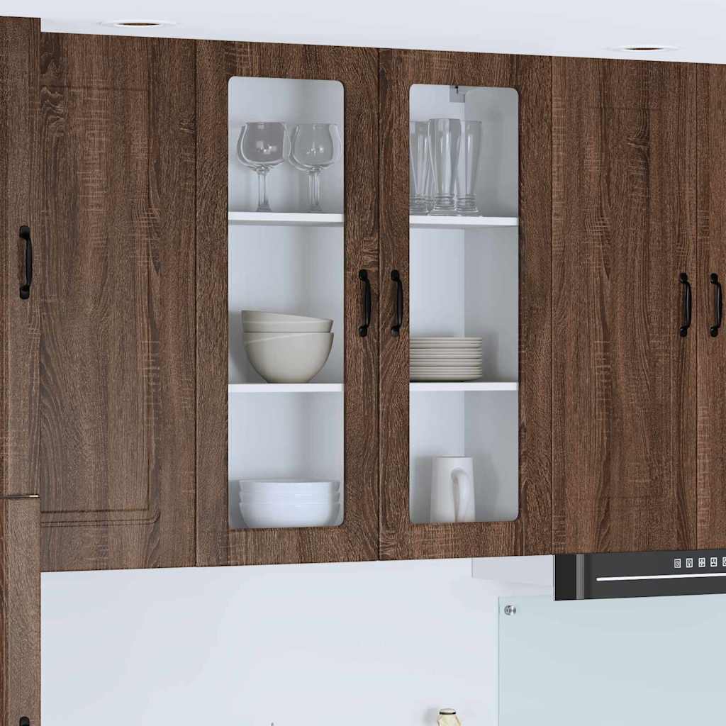Kitchen Wall Cabinet Brown Oak 80 x 31 x 100 cm Engineered Wood