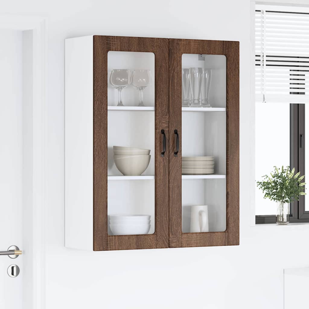 Kitchen Wall Cabinet Brown Oak 80 x 31 x 100 cm Engineered Wood