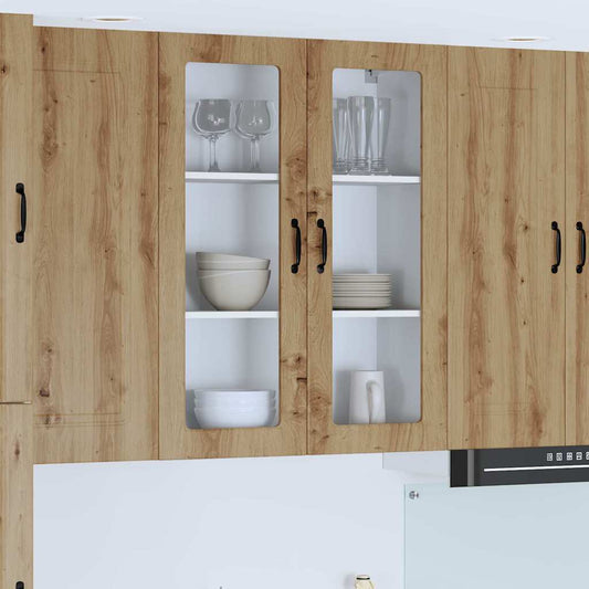 Kitchen Wall Cabinet with Shelf Artisan Oak 80 x 31 x 100 cm