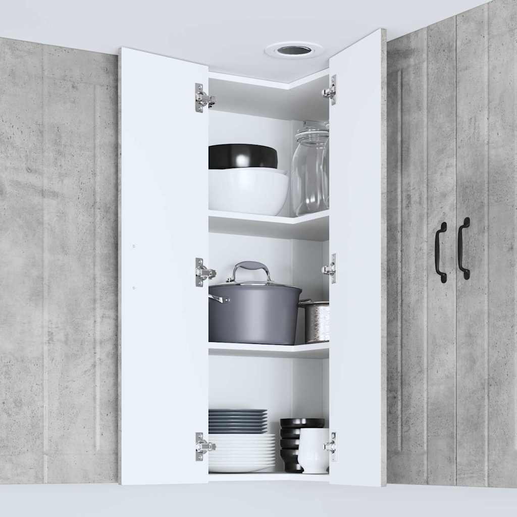 Kitchen Cabinet Concrete Grey 57 x 57 x 100 cm Engineered Wood