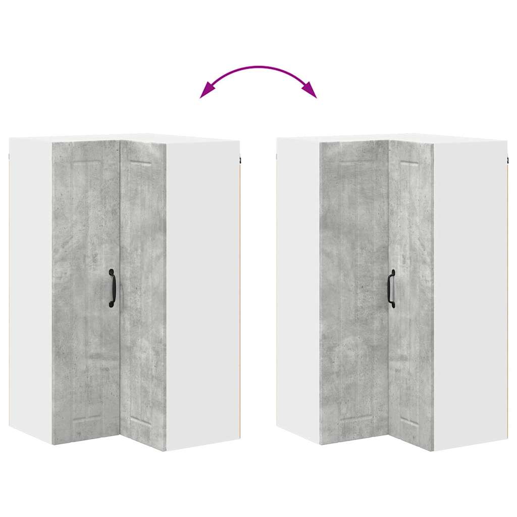 Kitchen Cabinet Concrete Grey 57 x 57 x 100 cm Engineered Wood