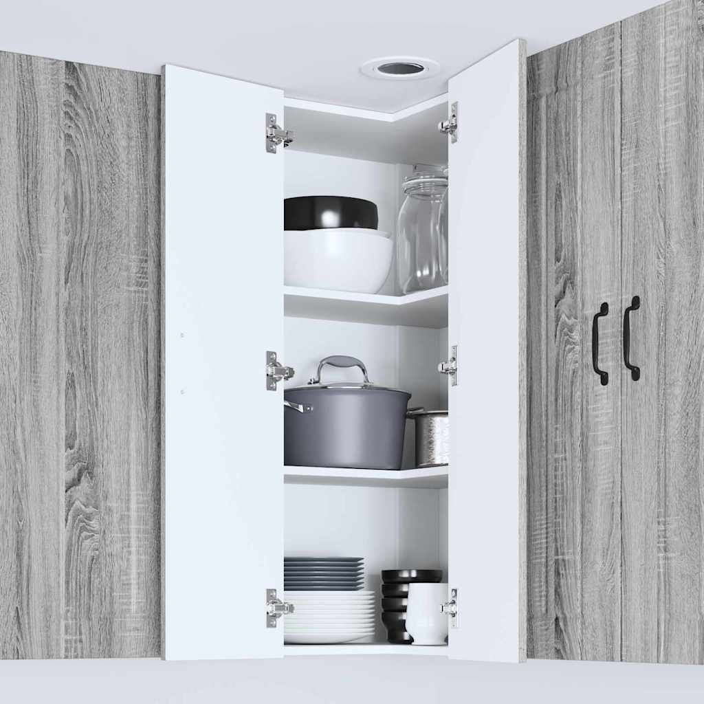 Kitchen Cabinet Grey Sonoma 57 x 57 x 100 cm Engineered Wood