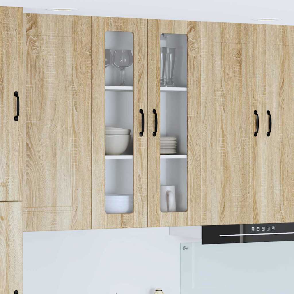 Kitchen Wall Cabinet with Shelf Sonoma Oak 60 x 31 x 100 cm