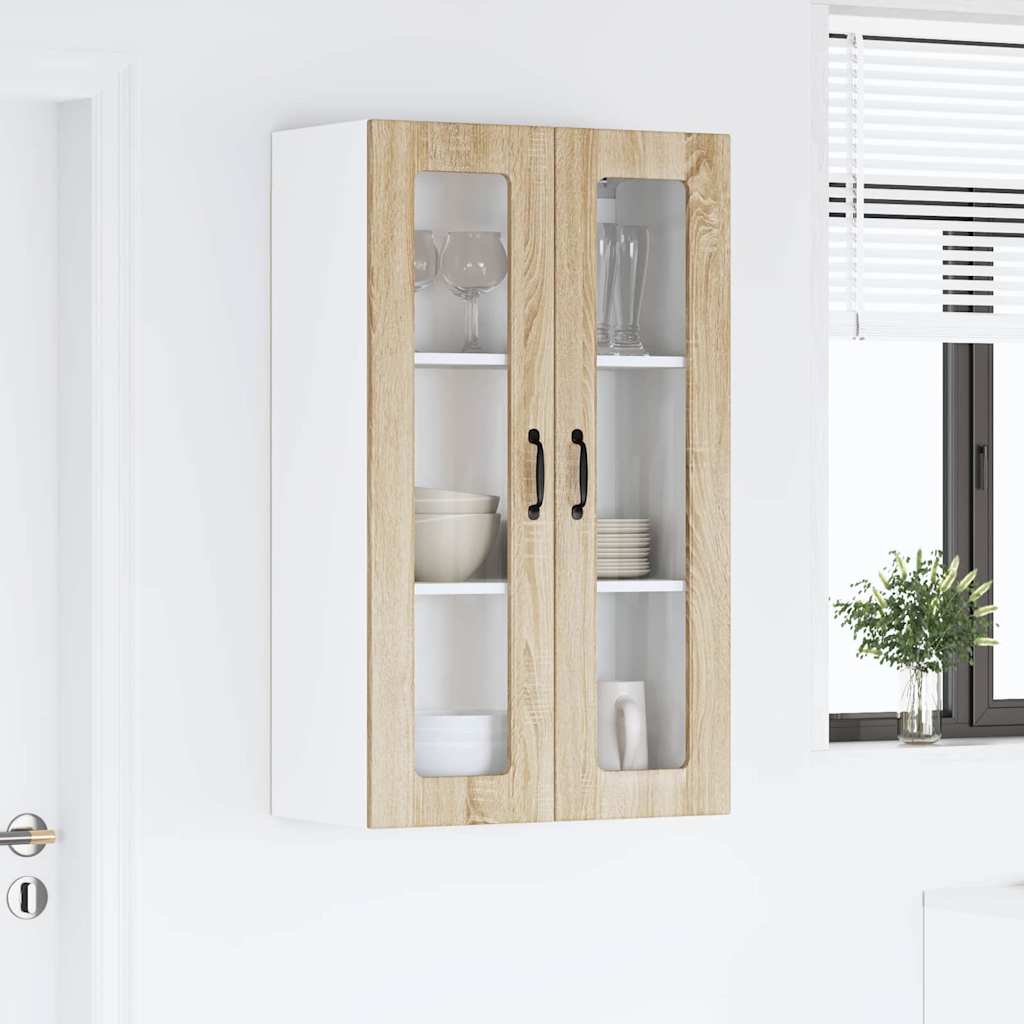 Kitchen Wall Cabinet with Shelf Sonoma Oak 60 x 31 x 100 cm