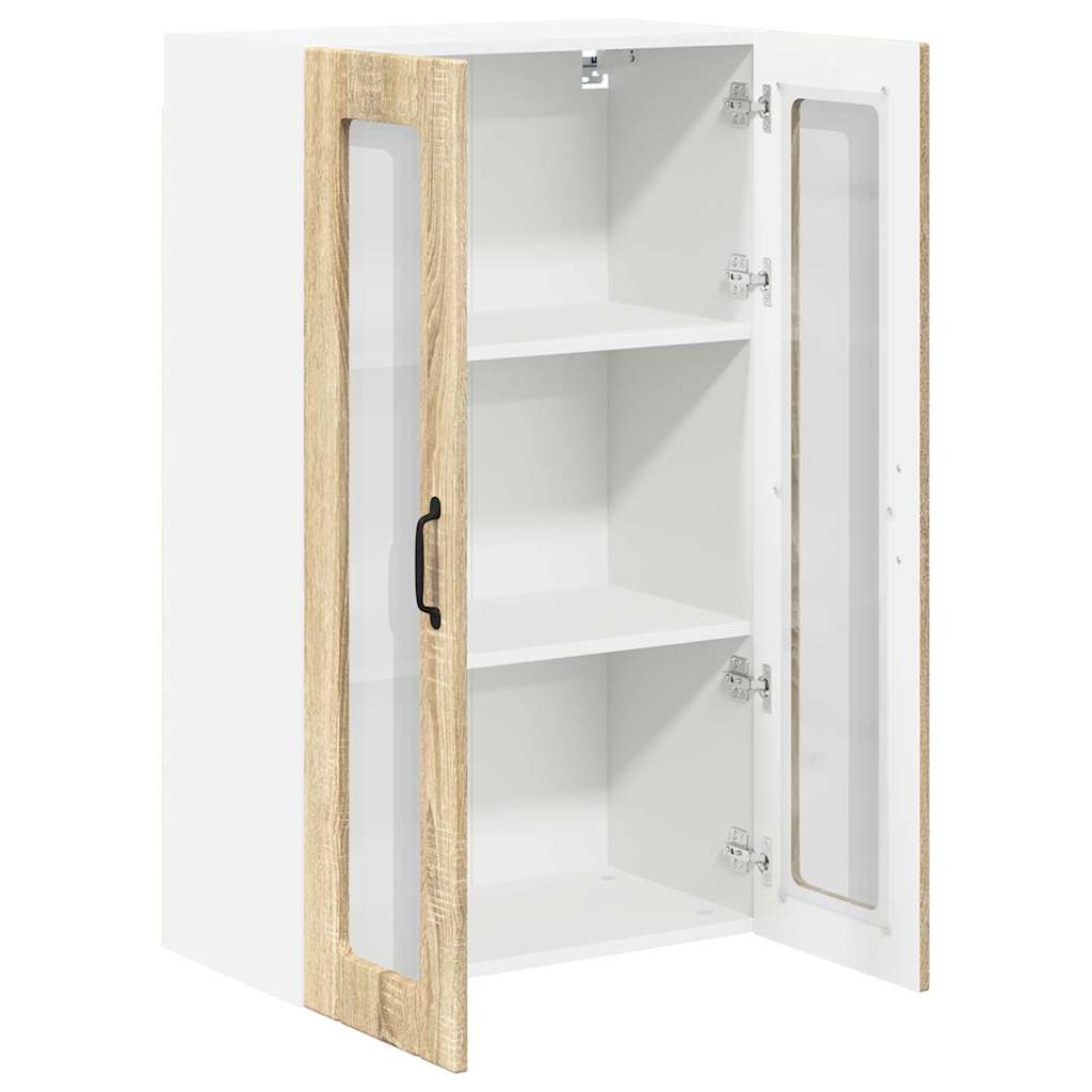 Kitchen Wall Cabinet with Shelf Sonoma Oak 60 x 31 x 100 cm