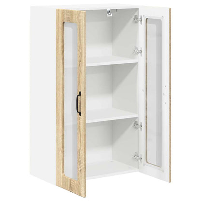 Kitchen Wall Cabinet with Shelf Sonoma Oak 60 x 31 x 100 cm