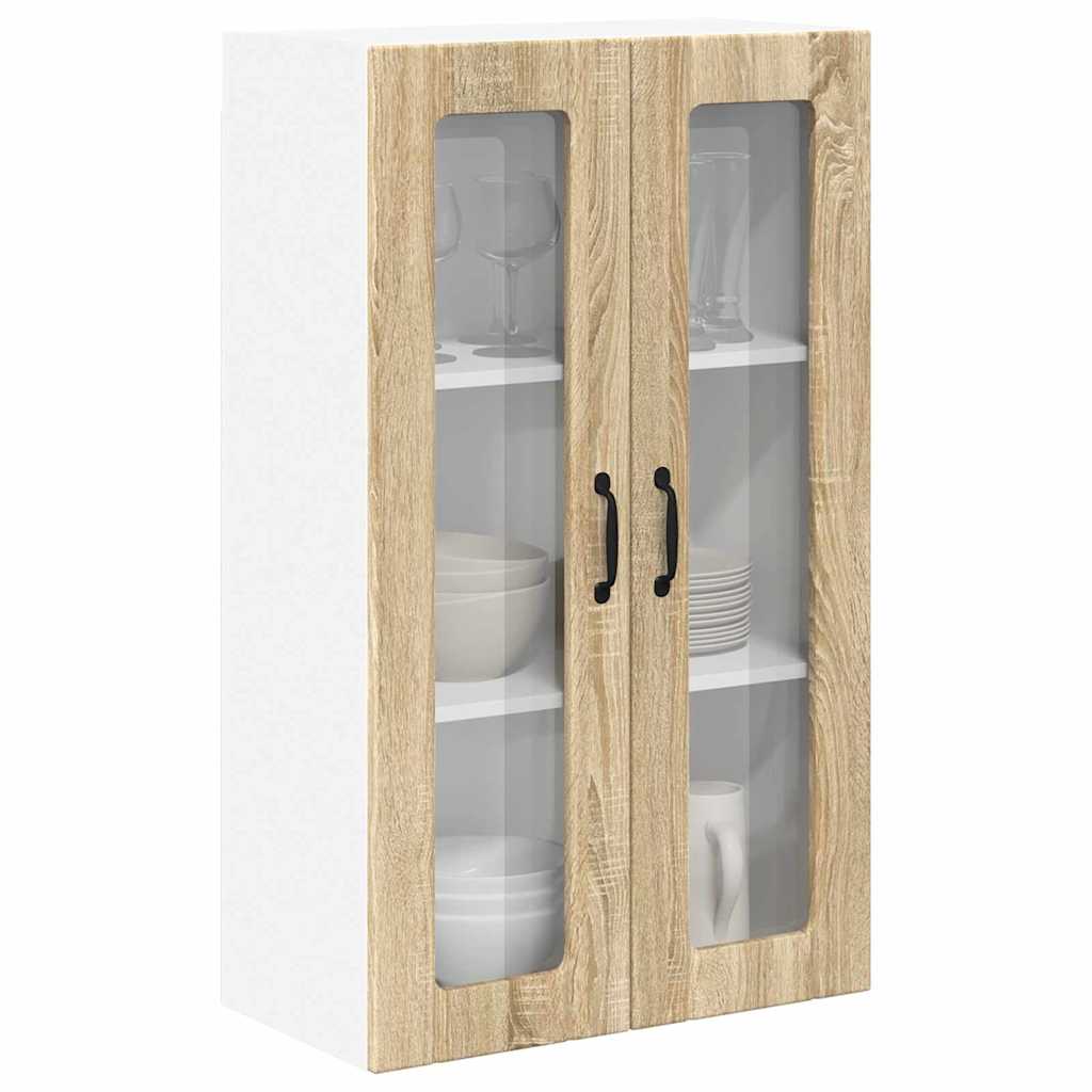 Kitchen Wall Cabinet with Shelf Sonoma Oak 60 x 31 x 100 cm
