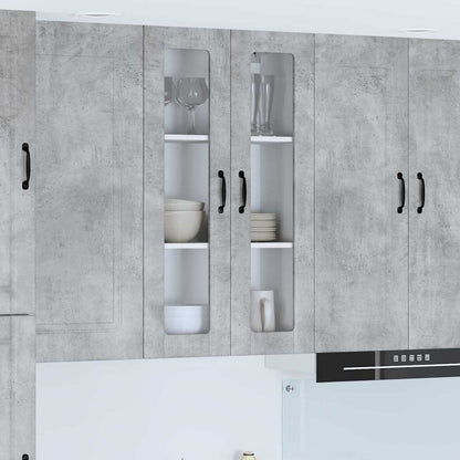 Kitchen Wall Cabinet with Shelf Concrete Grey 60 x 31 x 100 cm