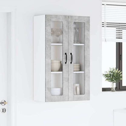Kitchen Wall Cabinet with Shelf Concrete Grey 60 x 31 x 100 cm