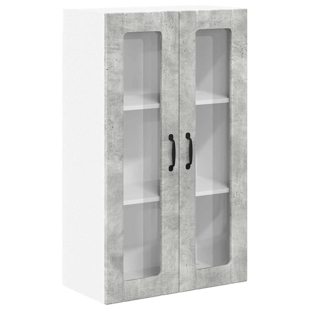 Kitchen Wall Cabinet with Shelf Concrete Grey 60 x 31 x 100 cm