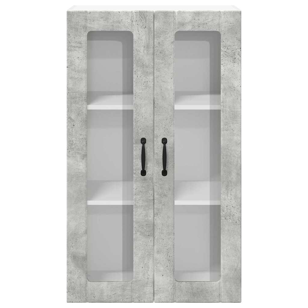 Kitchen Wall Cabinet with Shelf Concrete Grey 60 x 31 x 100 cm