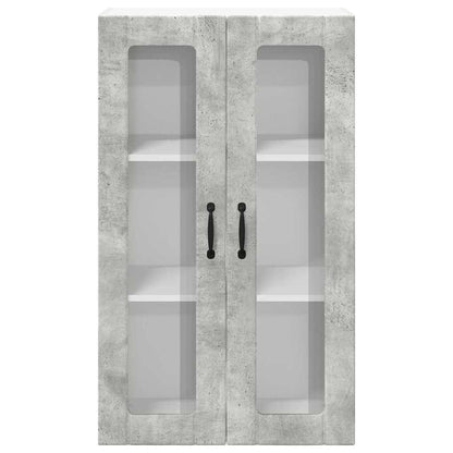 Kitchen Wall Cabinet with Shelf Concrete Grey 60 x 31 x 100 cm