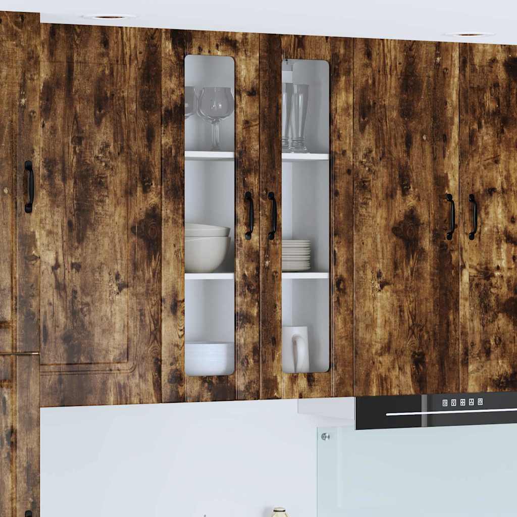 Kitchen Wall Cabinet with Shelf Smoked Oak 60 x 31 x 100 cm