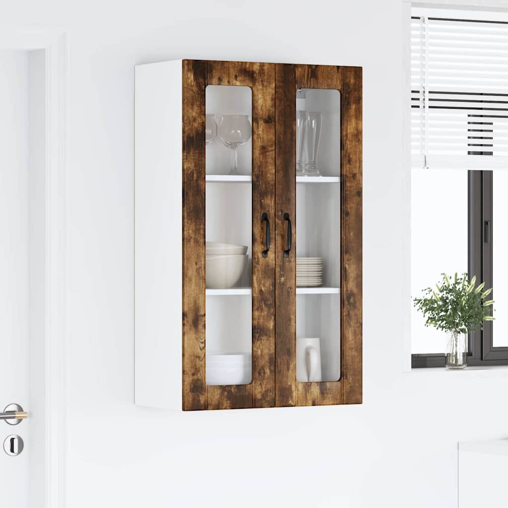 Kitchen Wall Cabinet with Shelf Smoked Oak 60 x 31 x 100 cm